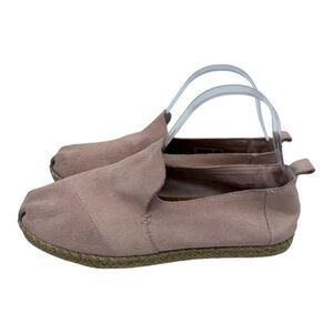 TOMS Women's Pink Suede Espadrille Slip-On Shoes Size‎ 8.5 Casual